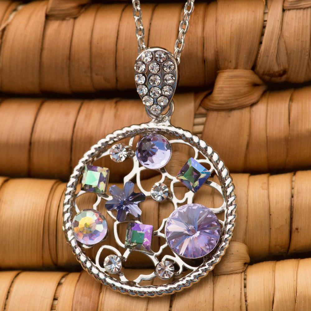 Secret Garden Crystal Pendant Necklace