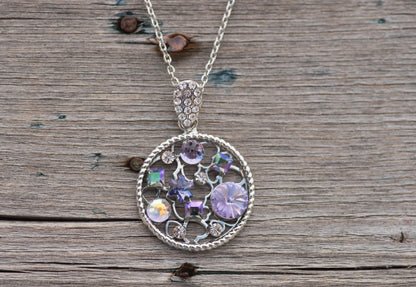 Secret Garden Crystal Pendant Necklace