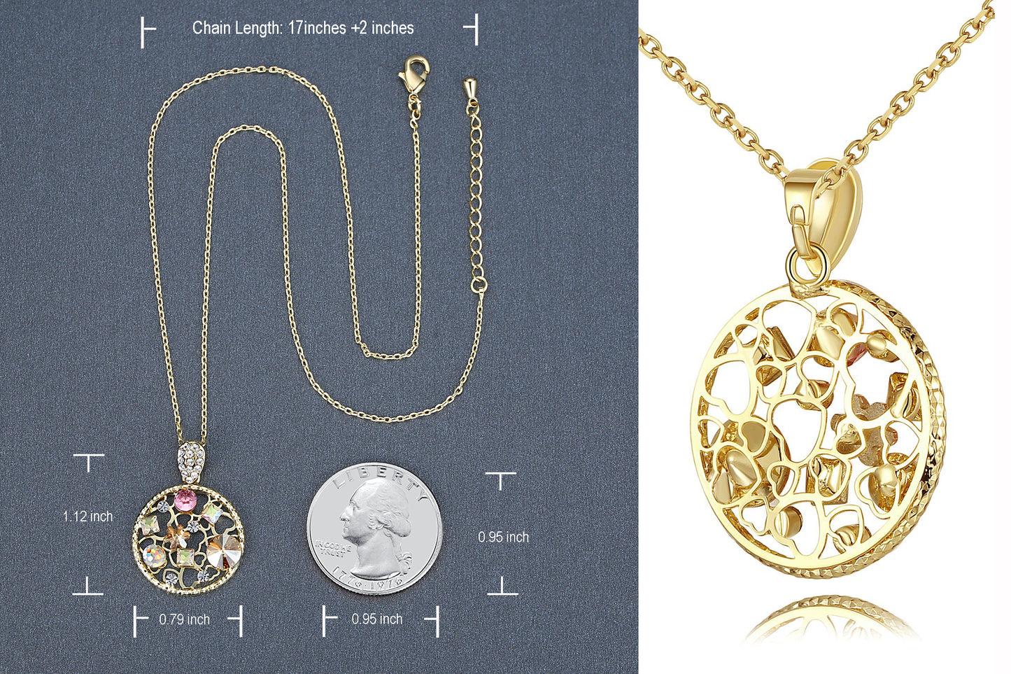 Secret Garden Crystal Pendant Necklace