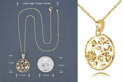 Secret Garden Crystal Pendant Necklace