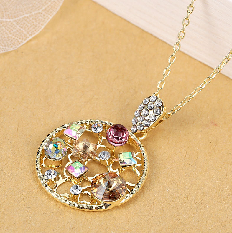 Secret Garden Crystal Pendant Necklace