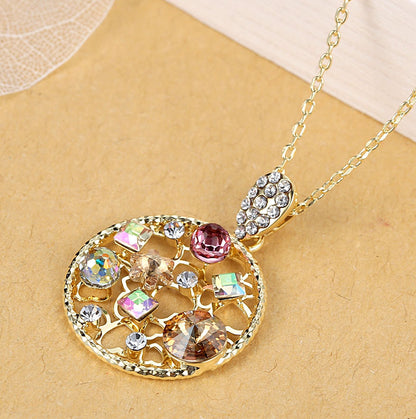 Secret Garden Crystal Pendant Necklace